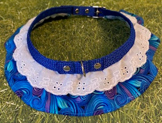 Blue Swirl Dog Collar