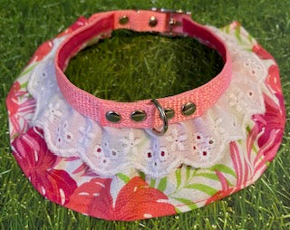 Pink Hawaiian Dog Collar