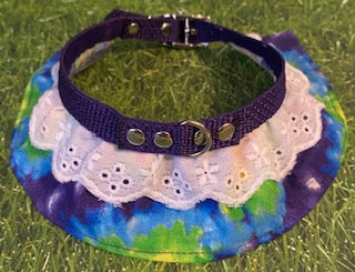 Purple/Blue Tie Dye Dog Collar